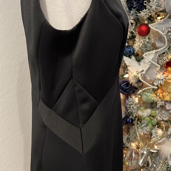 TED BAKER, SATIN V-NECK DRESS - Picture 6 of 11